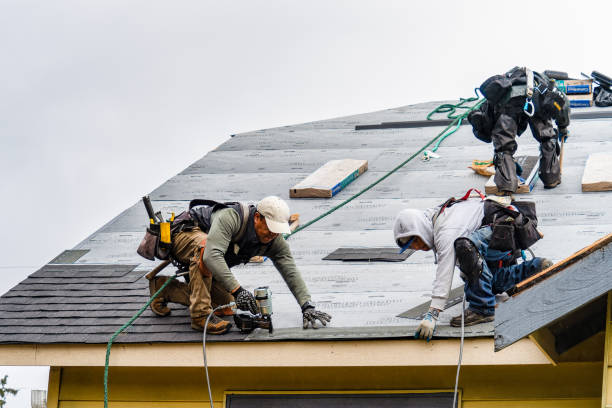Professional Roofing technician working in Glenville, WV